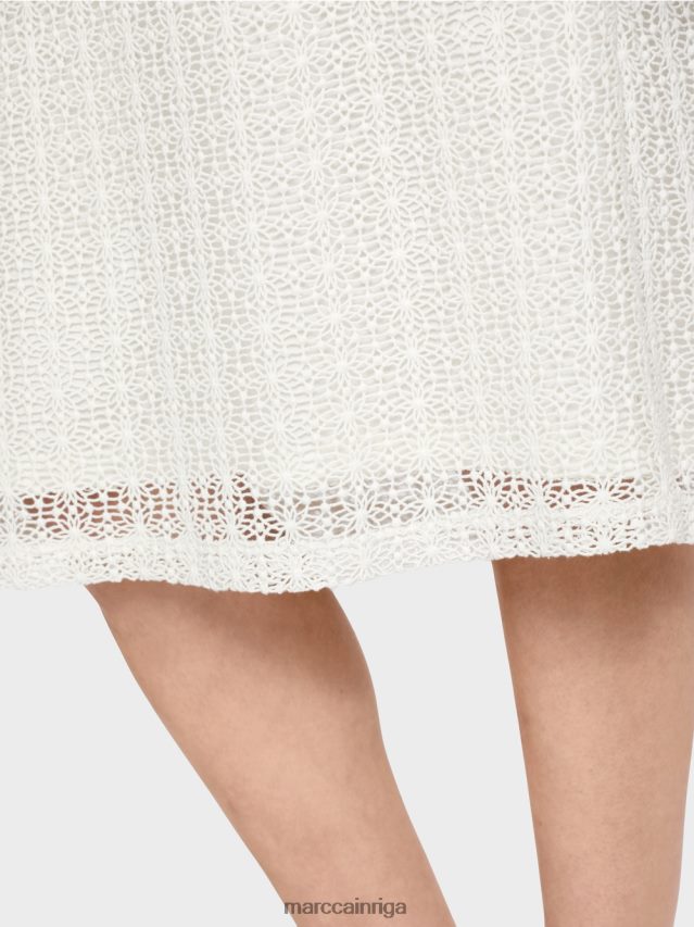 apģērbs gandrīz balts VRBHXD92 Marc Cain mežģīņu kleita