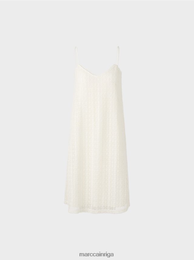 apģērbs gandrīz balts VRBHXD92 Marc Cain mežģīņu kleita