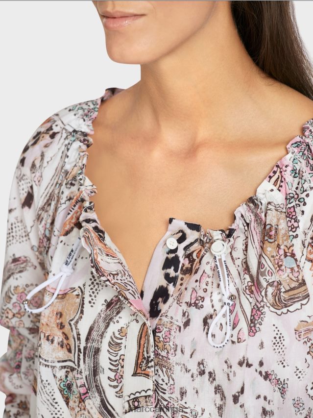 apģērbs gandrīz balts VRBHXD97 Marc Cain kleita ar raglāna piedurknēm