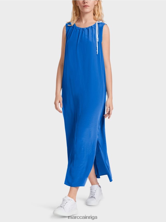 apģērbs jauns izpletņlēcējs VRBHXD57 Marc Cain vienkāršas krāsas kleita uzliesmojošā formā