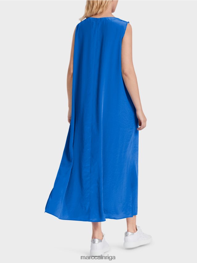 apģērbs jauns izpletņlēcējs VRBHXD57 Marc Cain vienkāršas krāsas kleita uzliesmojošā formā