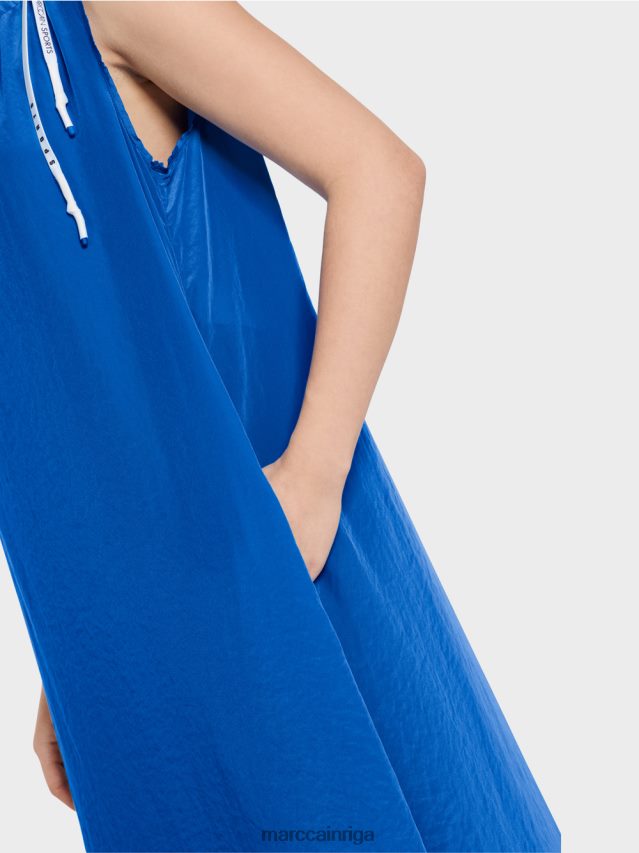 apģērbs jauns izpletņlēcējs VRBHXD57 Marc Cain vienkāršas krāsas kleita uzliesmojošā formā