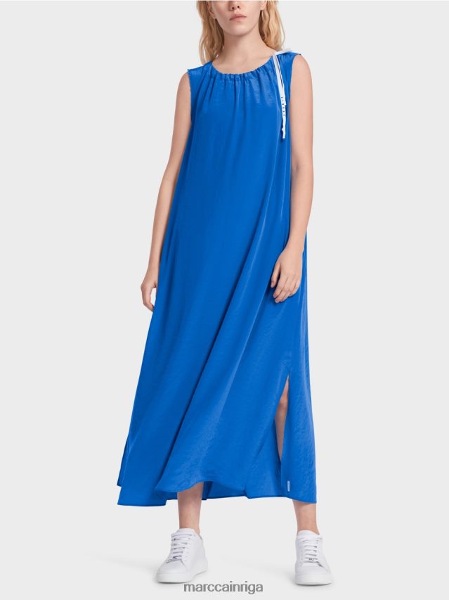 apģērbs jauns izpletņlēcējs VRBHXD57 Marc Cain vienkāršas krāsas kleita uzliesmojošā formā