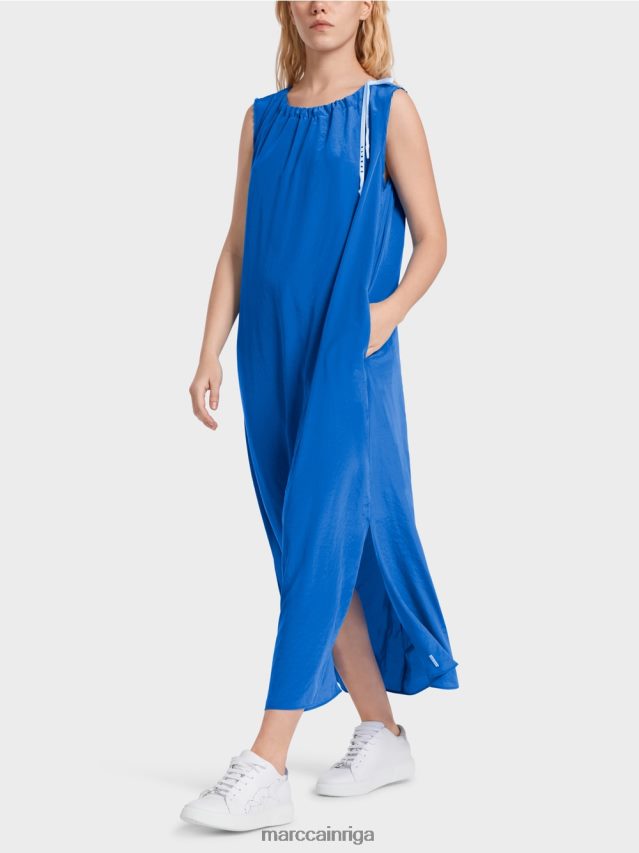 apģērbs jauns izpletņlēcējs VRBHXD57 Marc Cain vienkāršas krāsas kleita uzliesmojošā formā