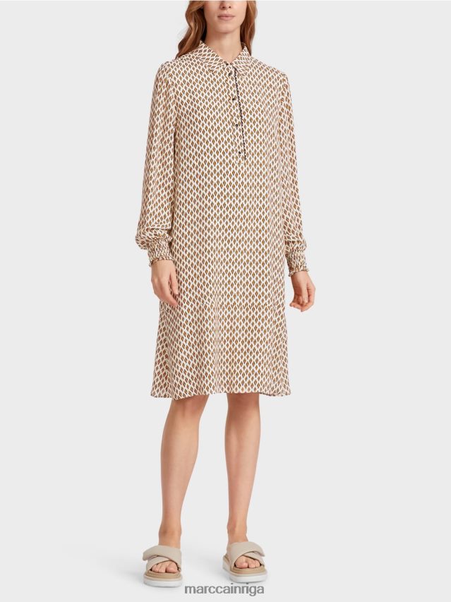 apģērbs krēms VRBHXD63 Marc Cain kreklkleita no viskozes