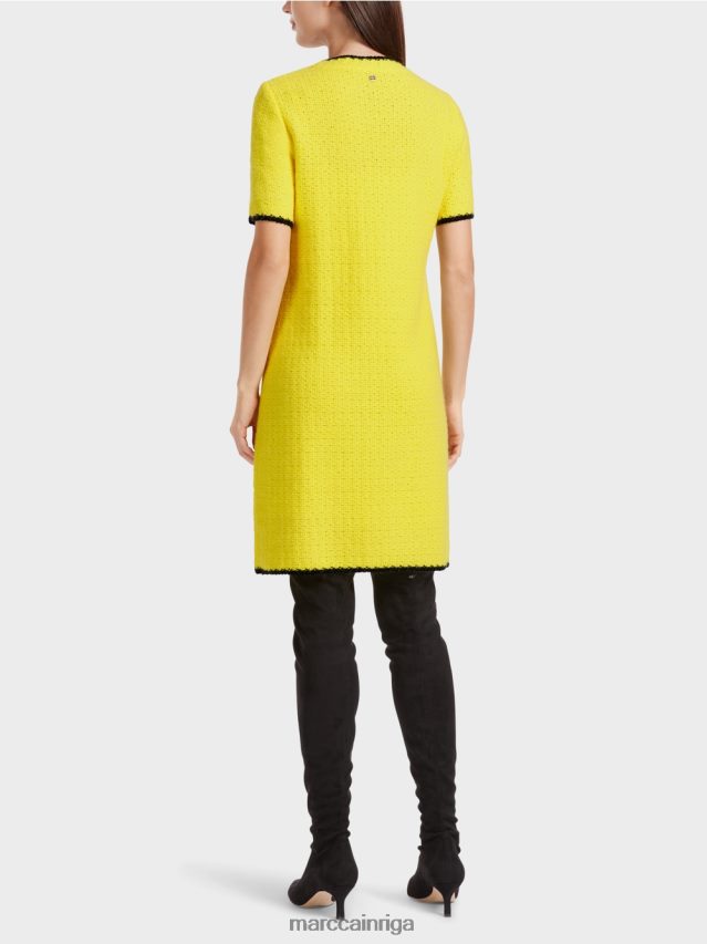 apģērbs mīksts citrons VRBHXD37 Marc Cain sportiska kleita adīta Vācijā