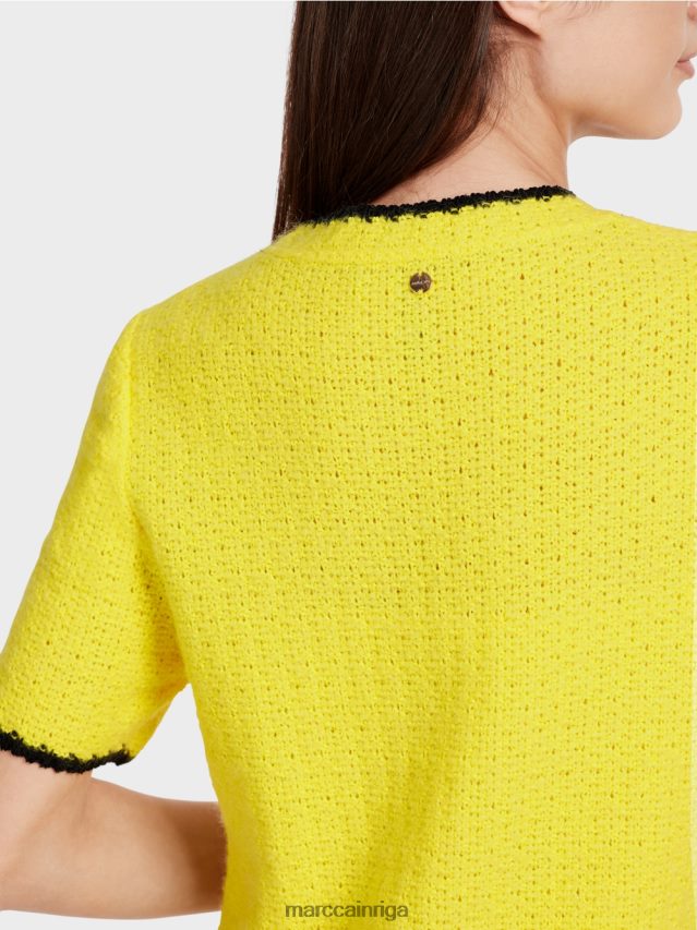 apģērbs mīksts citrons VRBHXD37 Marc Cain sportiska kleita adīta Vācijā