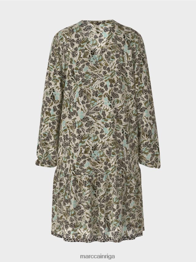 apģērbs mīksts jumta logs VRBHXD112 Marc Cain viegla viskozes krepa kleita