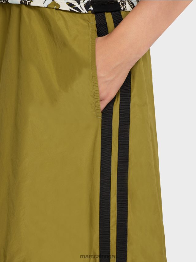 apģērbs mīksts jumta logs VRBHXD113 Marc Cain daudzpakāpju kleita ar stila un materiālu sajaukumu