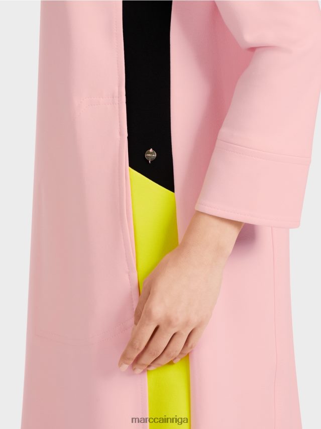 apģērbs mīksts pulveris rozā VRBHXD32 Marc Cain sportiska kleita ar pinuma svītrām