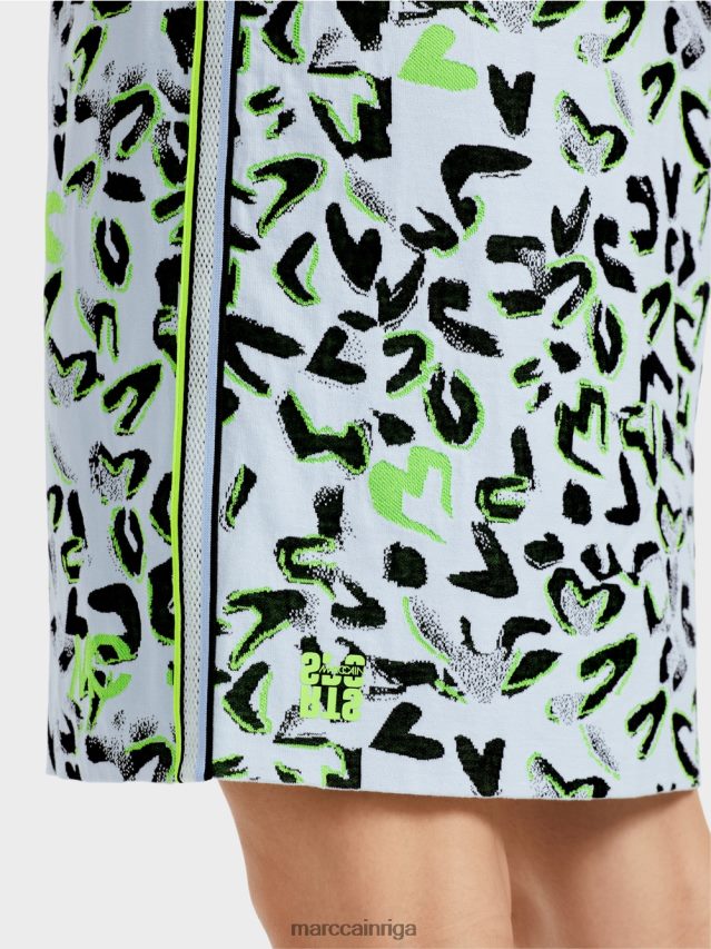 apģērbs mīksts pulveris zils VRBHXD27 Marc Cain t-kreklu kleita \"adīta Vācijā