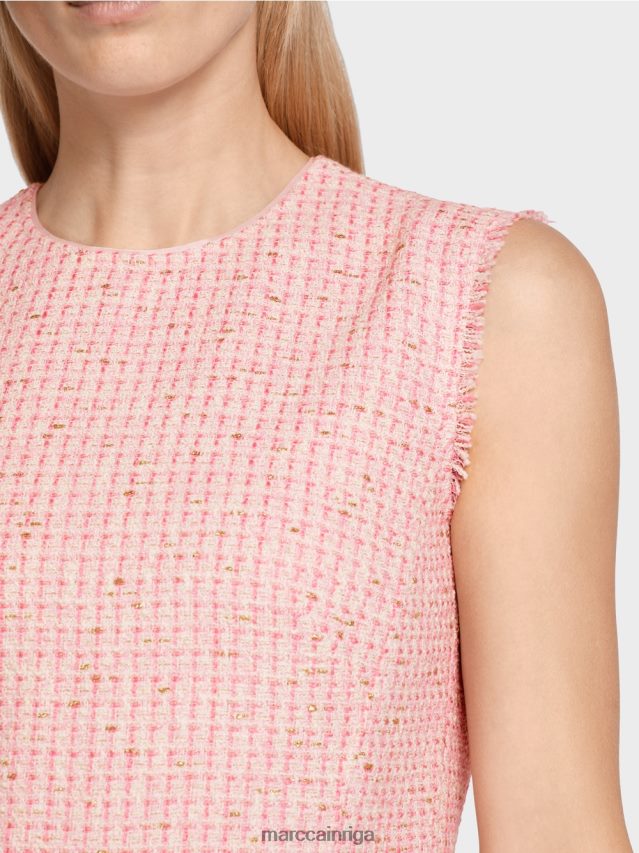 apģērbs maigi rozā VRBHXD79 Marc Cain kleita bez piedurknēm ar paneļa svārkiem