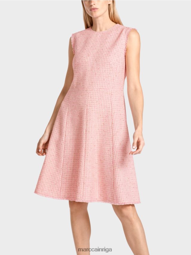 apģērbs maigi rozā VRBHXD79 Marc Cain kleita bez piedurknēm ar paneļa svārkiem