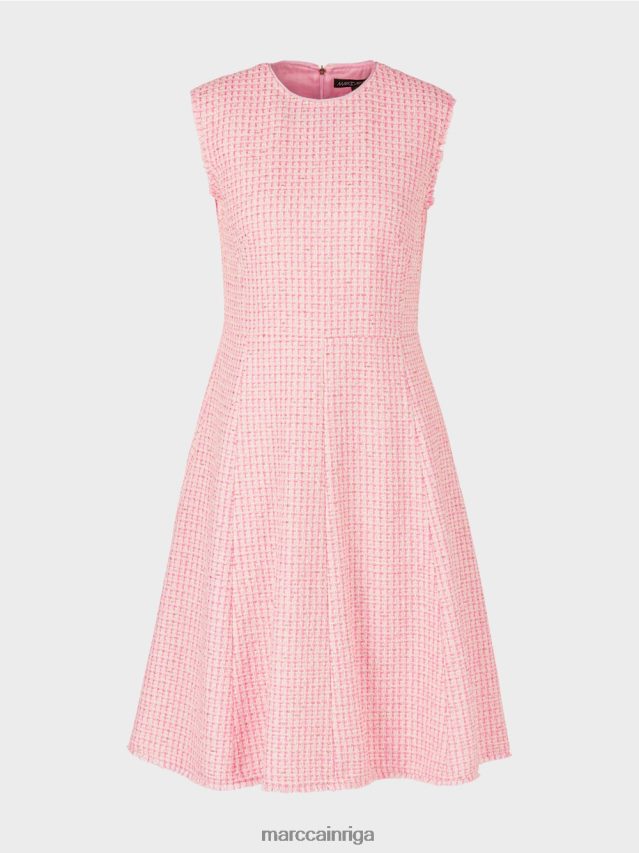 apģērbs maigi rozā VRBHXD79 Marc Cain kleita bez piedurknēm ar paneļa svārkiem
