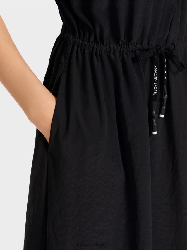 apģērbs melns VRBHXD118 Marc Cain kleita no jauktiem materiāliem