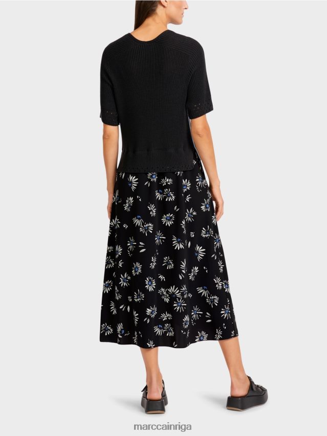 apģērbs melns VRBHXD122 Marc Cain kleita \"adīta Vācijā\"