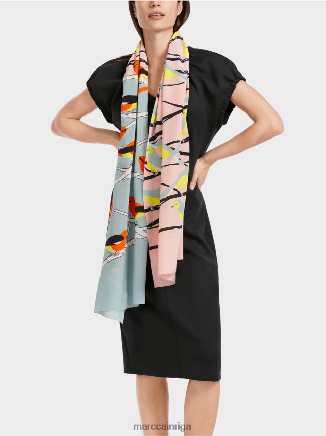 apģērbs melns VRBHXD34 Marc Cain pieguļoša kleita ar v veida kakla izgriezumu