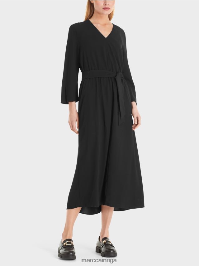 apģērbs melns VRBHXD38 Marc Cain plūstoša kleita