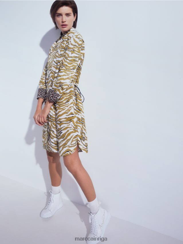 apģērbs pūderkrēms VRBHXD115 Marc Cain \"pārdomāt kopā\" ​​kreklkleita