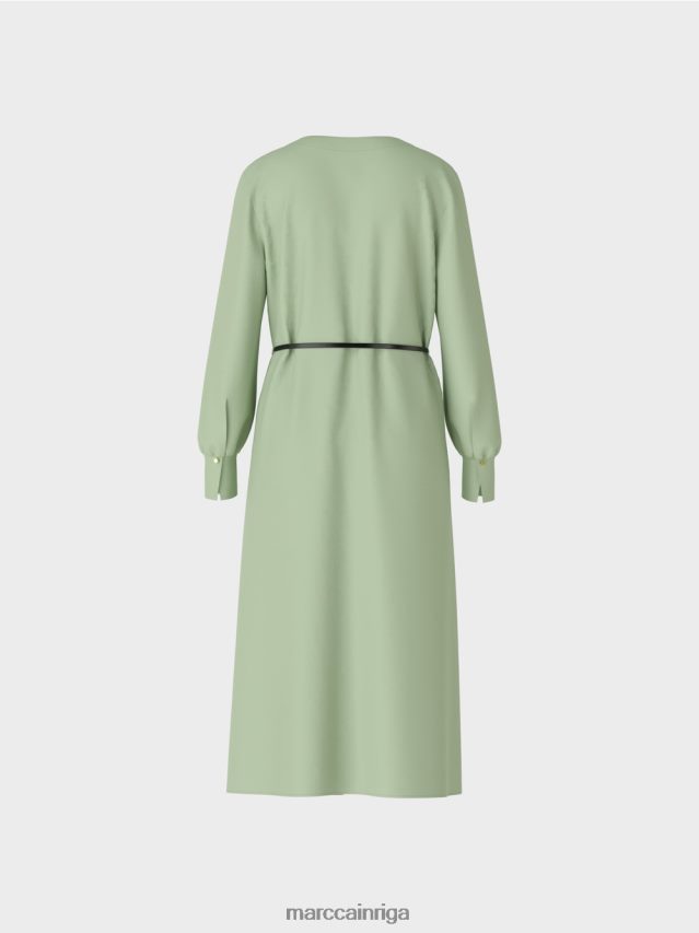 apģērbs pulveris piparmētra VRBHXD132 Marc Cain eleganta kleita retro stilā