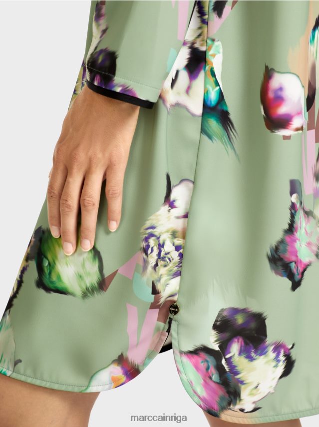 apģērbs pulveris piparmētra VRBHXD133 Marc Cain kleita ar visu apdruku