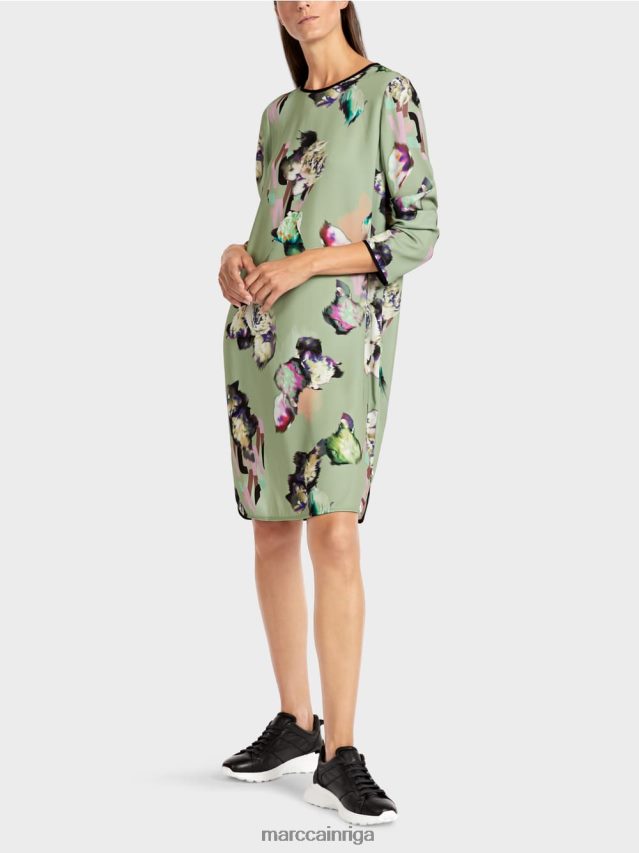 apģērbs pulveris piparmētra VRBHXD133 Marc Cain kleita ar visu apdruku