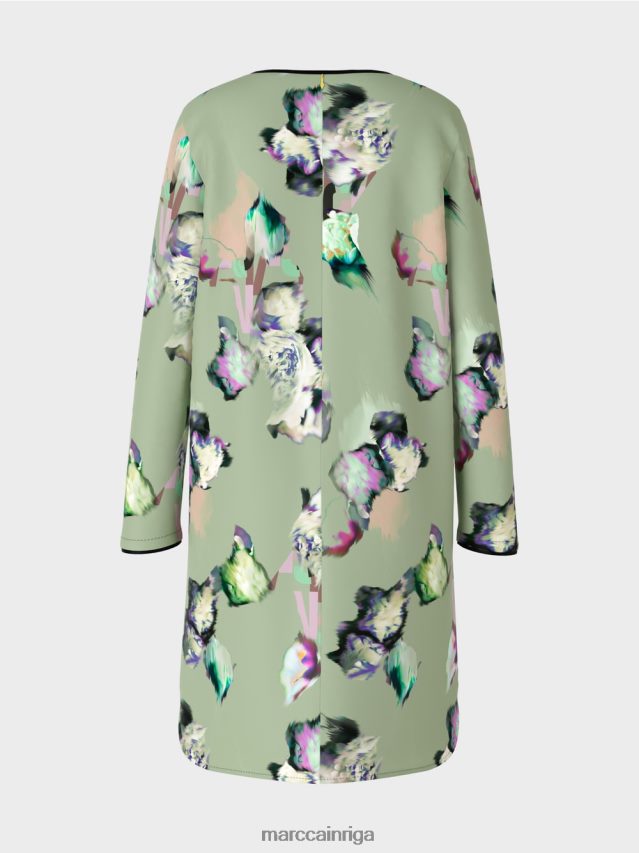 apģērbs pulveris piparmētra VRBHXD133 Marc Cain kleita ar visu apdruku