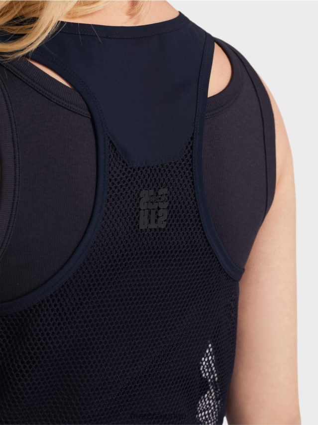 apģērbs pusnakts zils VRBHXD55 Marc Cain sportiska kleita ar ielocēm