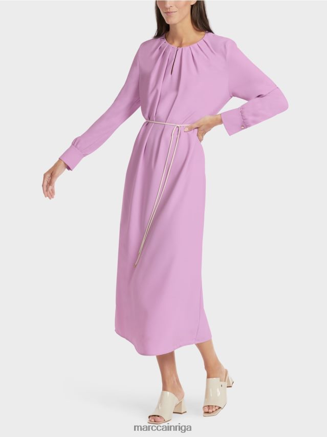 apģērbs rozā lavanda VRBHXD138 Marc Cain eleganta kleita retro stilā