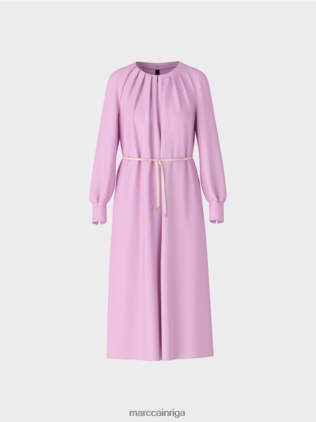 apģērbs rozā lavanda VRBHXD138 Marc Cain eleganta kleita retro stilā