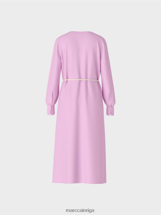 apģērbs rozā lavanda VRBHXD138 Marc Cain eleganta kleita retro stilā