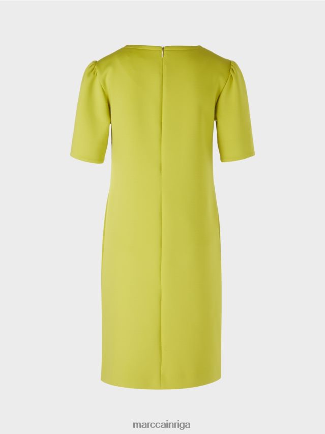 apģērbs spilgti olīvzaļš VRBHXD40 Marc Cain kleita ar akcentētu plecu