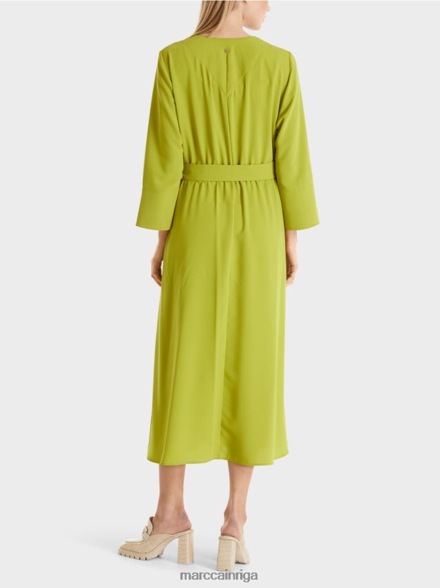 apģērbs spilgti olīvzaļš VRBHXD43 Marc Cain plūstoša kleita
