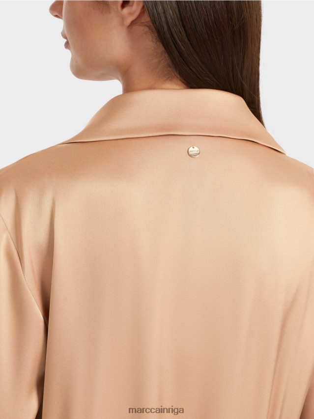 apģērbs spilgts īriss VRBHXD20 Marc Cain kleita ar ietīšanas efektu