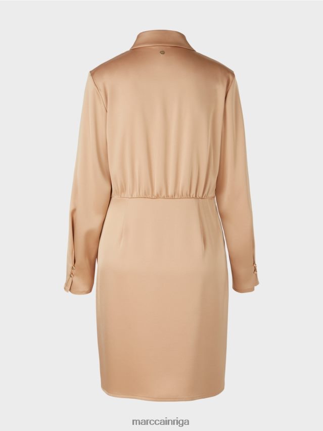 apģērbs spilgts īriss VRBHXD20 Marc Cain kleita ar ietīšanas efektu