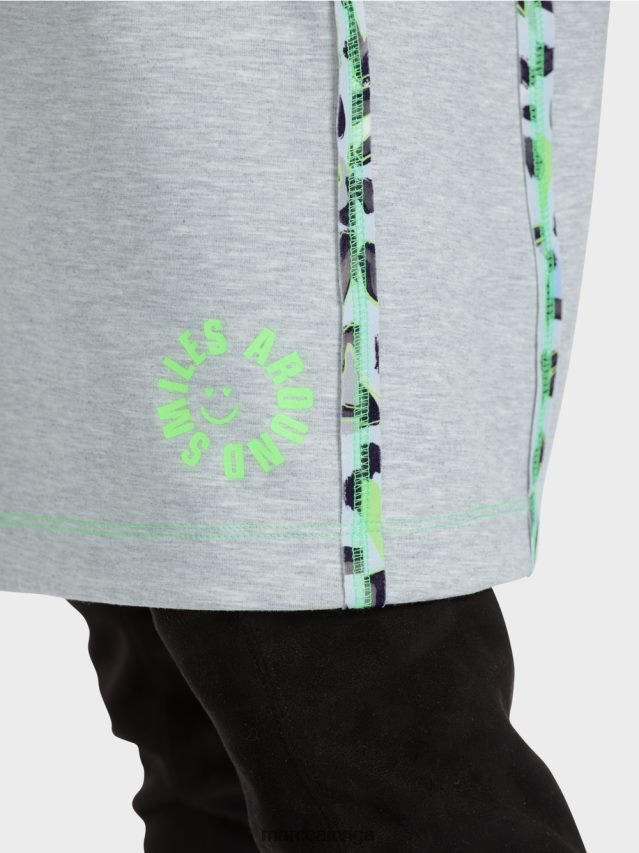 apģērbs sudrabaini pelēks VRBHXD30 Marc Cain kleita ar raglāna piedurknēm