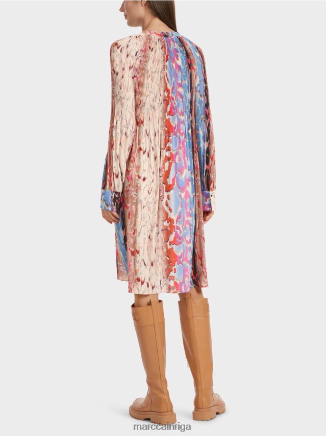 apģērbs tumšas vasaras debesis VRBHXD21 Marc Cain \"pārdomāt kopā\" ​​kroku kleita