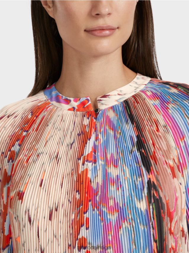 apģērbs tumšas vasaras debesis VRBHXD21 Marc Cain \"pārdomāt kopā\" ​​kroku kleita