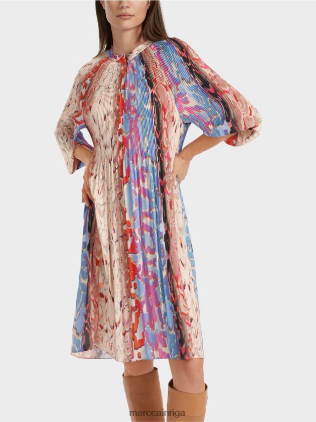 apģērbs tumšas vasaras debesis VRBHXD21 Marc Cain \"pārdomāt kopā\" ​​kroku kleita