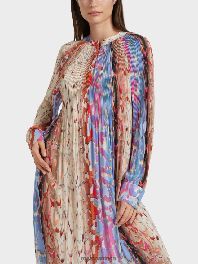 apģērbs tumšas vasaras debesis VRBHXD21 Marc Cain \"pārdomāt kopā\" ​​kroku kleita