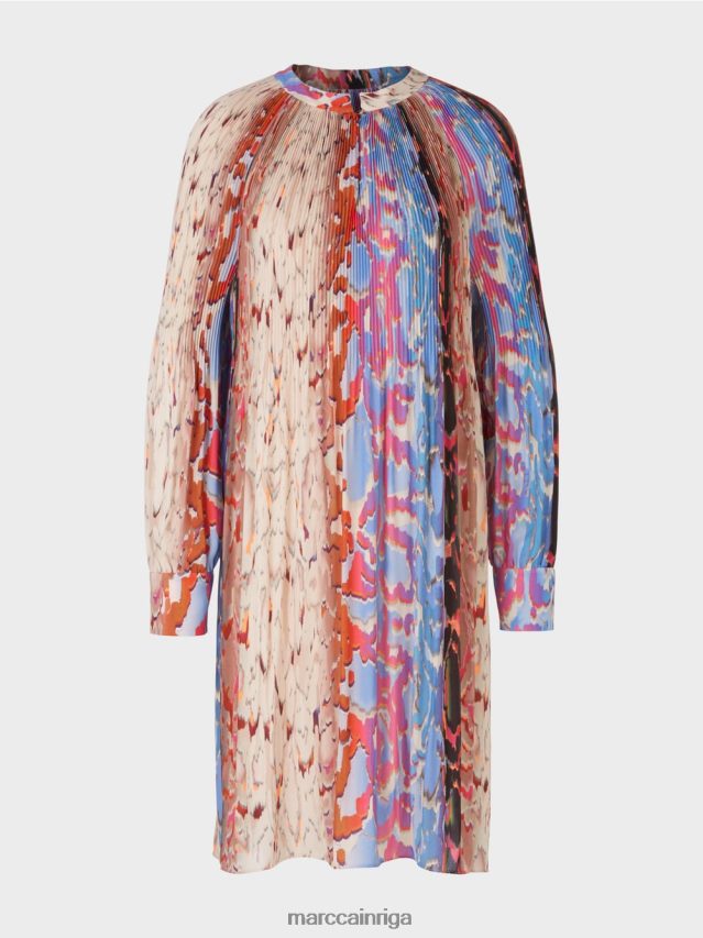 apģērbs tumšas vasaras debesis VRBHXD21 Marc Cain \"pārdomāt kopā\" ​​kroku kleita