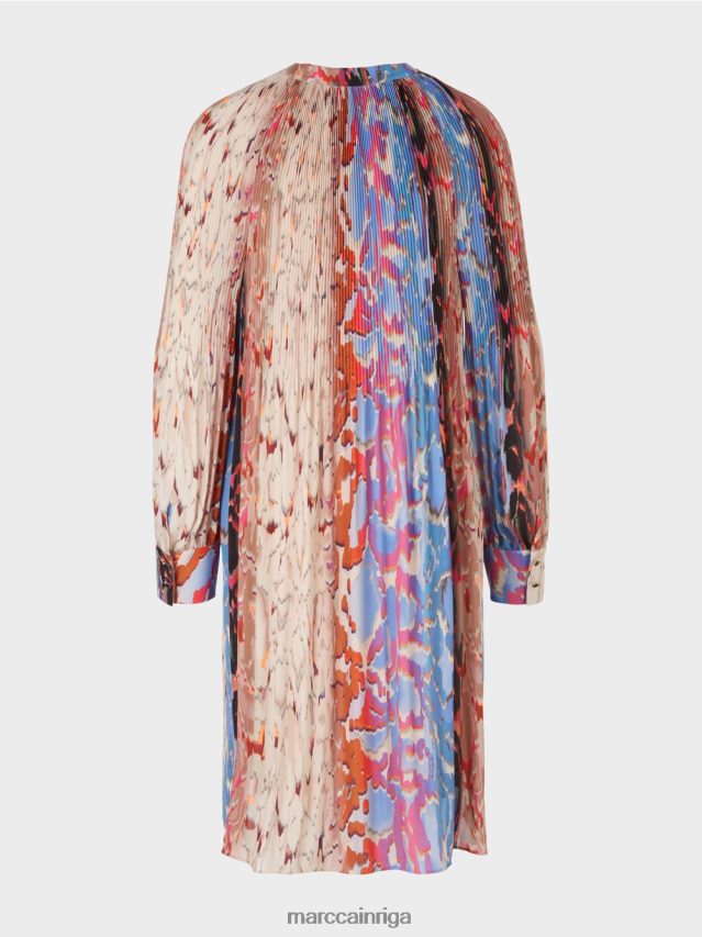 apģērbs tumšas vasaras debesis VRBHXD21 Marc Cain \"pārdomāt kopā\" ​​kroku kleita