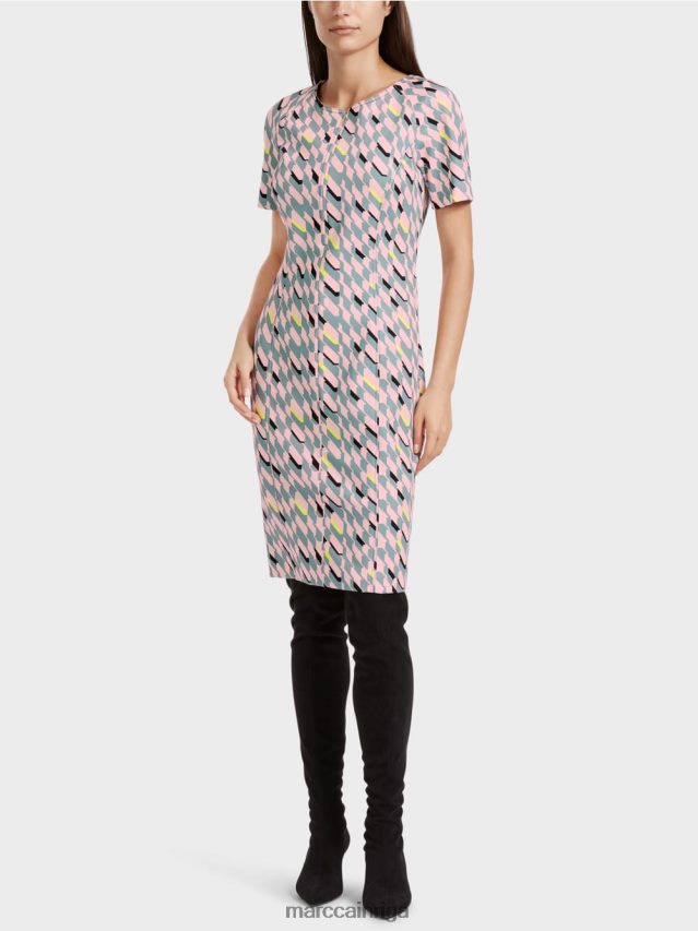 apģērbs tumši debeszils VRBHXD31 Marc Cain grafiskā dizaina kleita