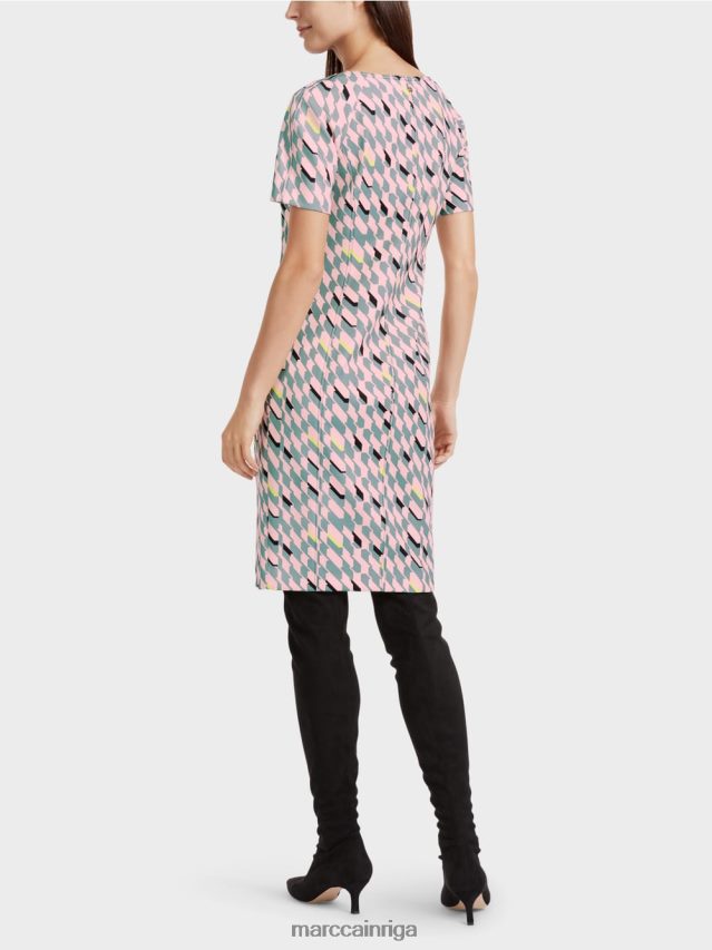 apģērbs tumši debeszils VRBHXD31 Marc Cain grafiskā dizaina kleita