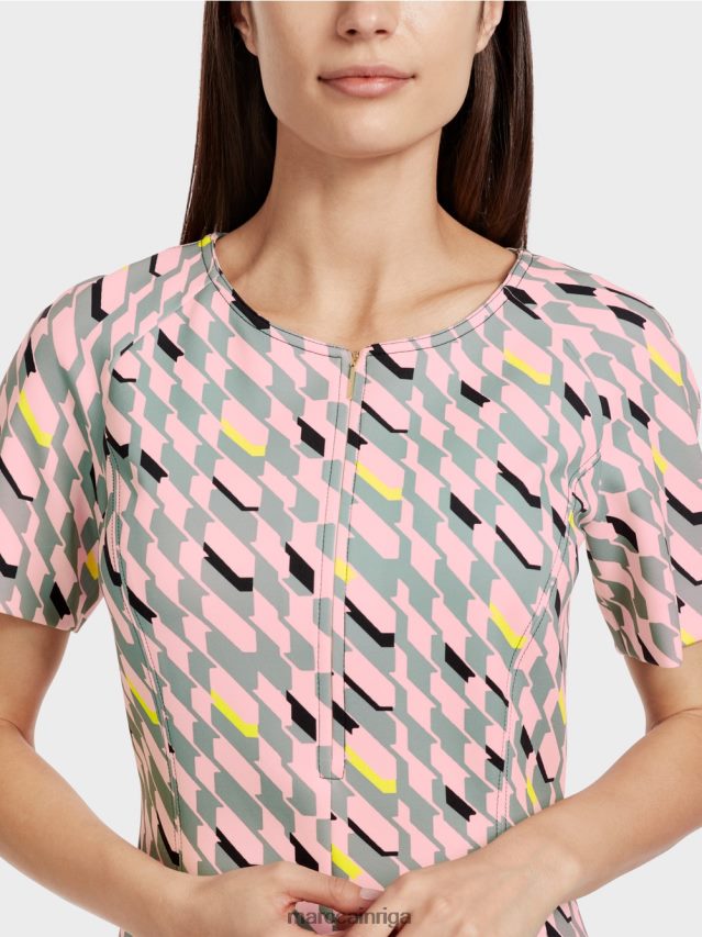 apģērbs tumši debeszils VRBHXD31 Marc Cain grafiskā dizaina kleita