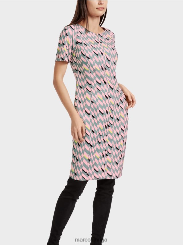 apģērbs tumši debeszils VRBHXD31 Marc Cain grafiskā dizaina kleita