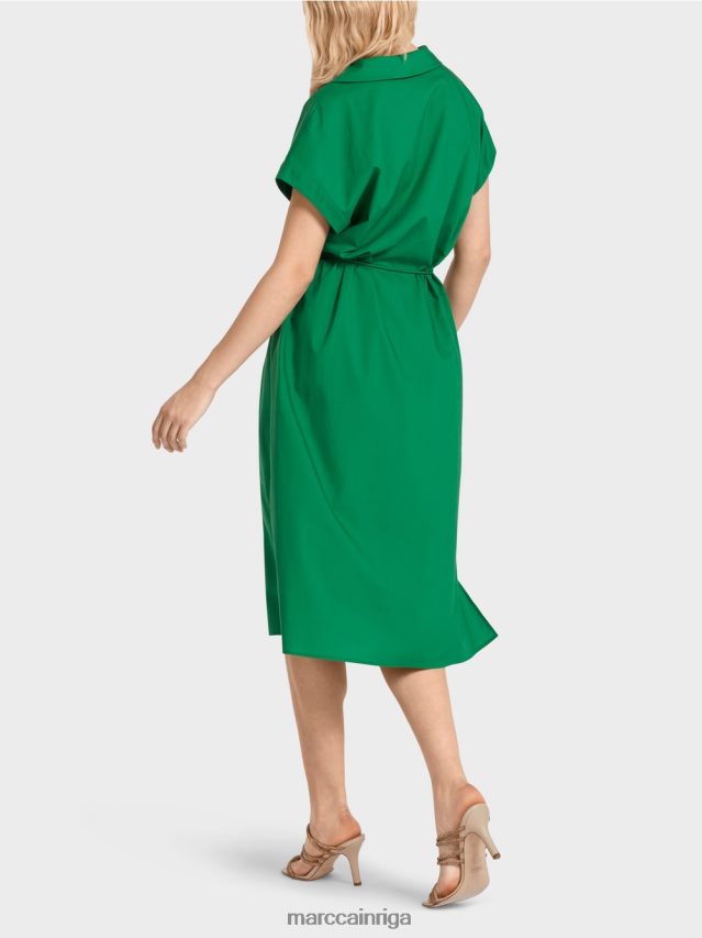 apģērbs tumši sūnu zaļa VRBHXD68 Marc Cain \"pārdomāt kopā\" ​​kreklkleita