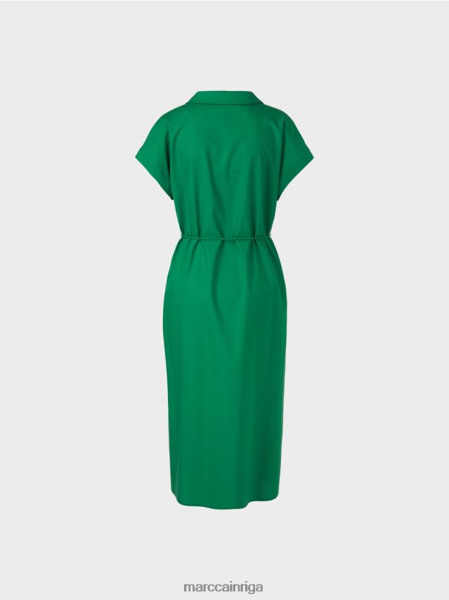 apģērbs tumši sūnu zaļa VRBHXD68 Marc Cain \"pārdomāt kopā\" ​​kreklkleita