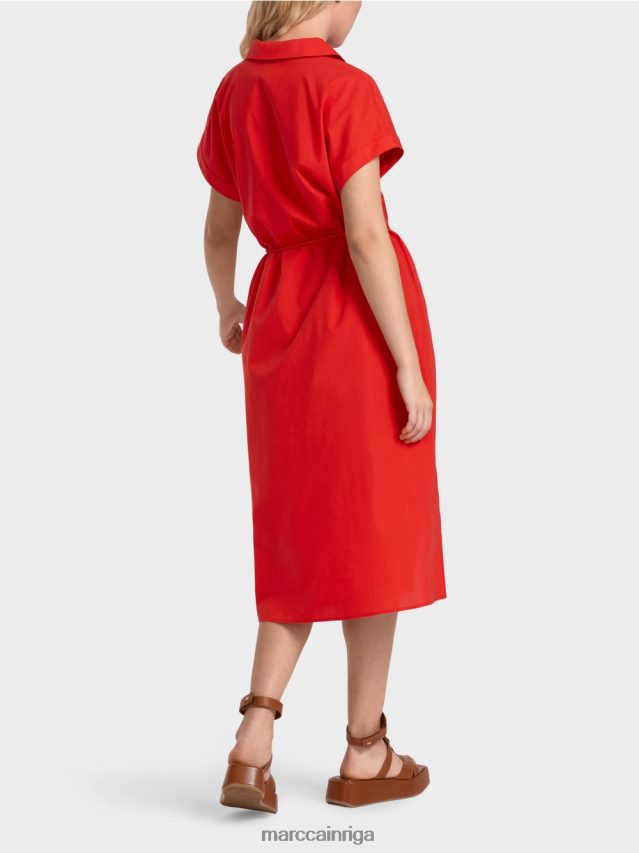 apģērbs uguns sarkans VRBHXD67 Marc Cain \"pārdomāt kopā\" ​​kreklkleita