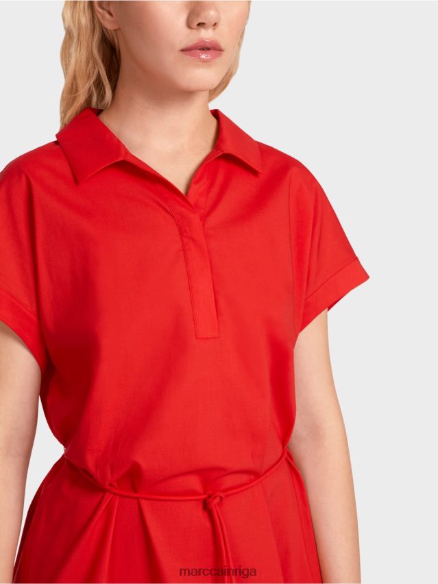 apģērbs uguns sarkans VRBHXD67 Marc Cain \"pārdomāt kopā\" ​​kreklkleita